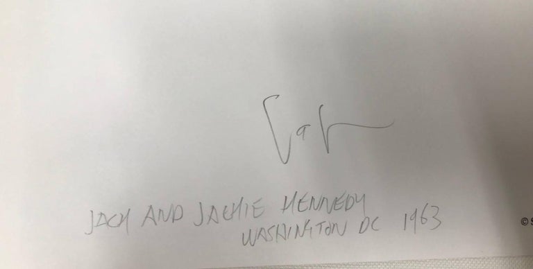 Paper Steve Schapiro Signed Original Photograph Print of John F. & Jacqueline Kennedy For Sale