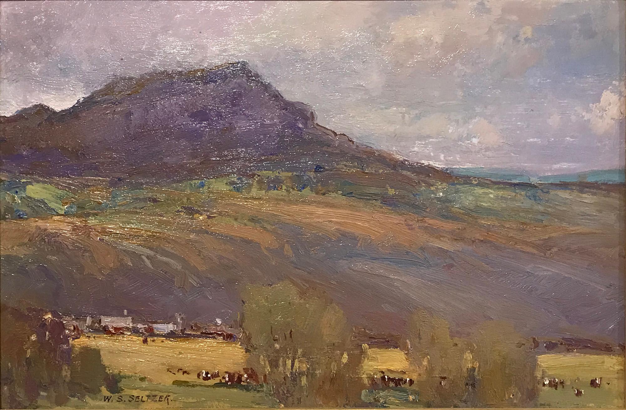 Steve Seltzer Landscape Painting - Purple Butte