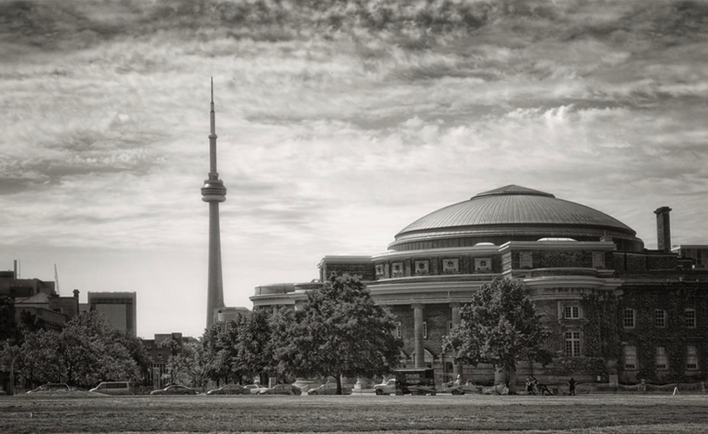 Convocation Hall and CN Tower