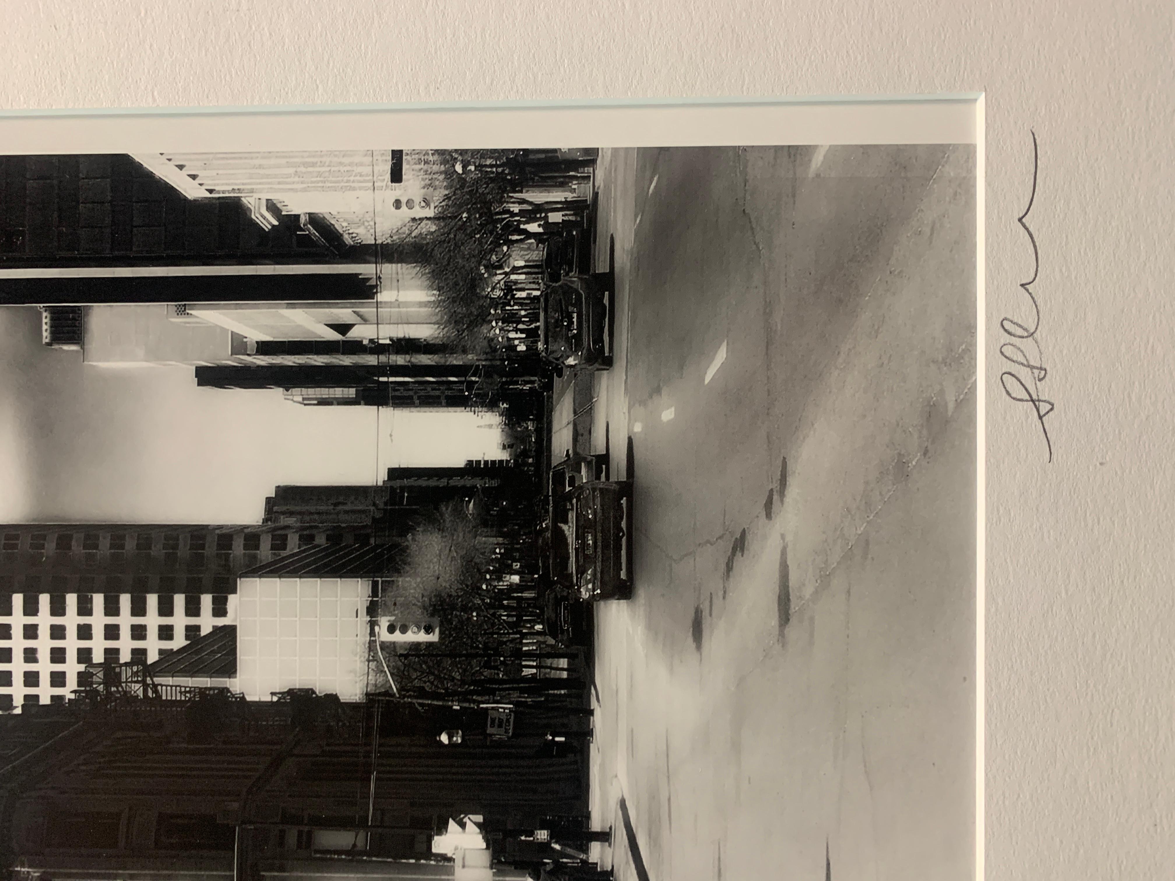 The Flatiron - Beige Black and White Photograph by Steve Silverman