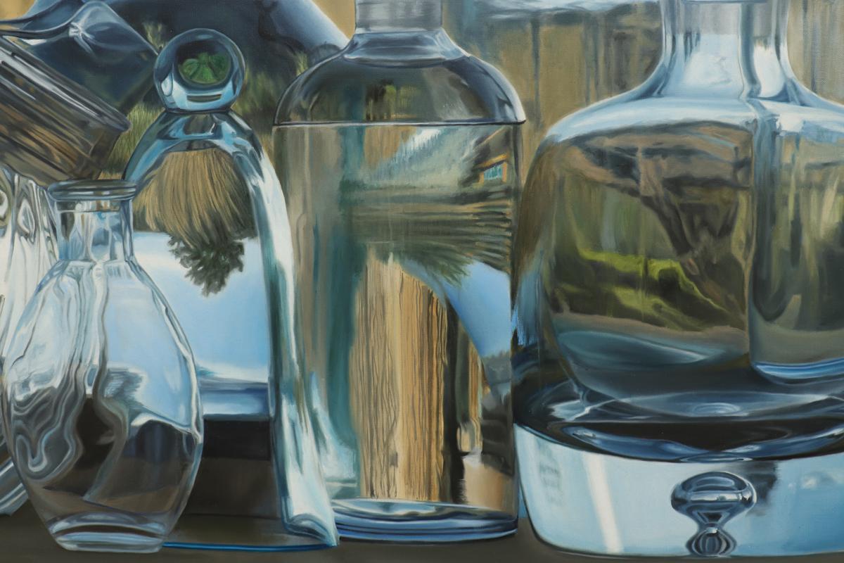 still life with glass