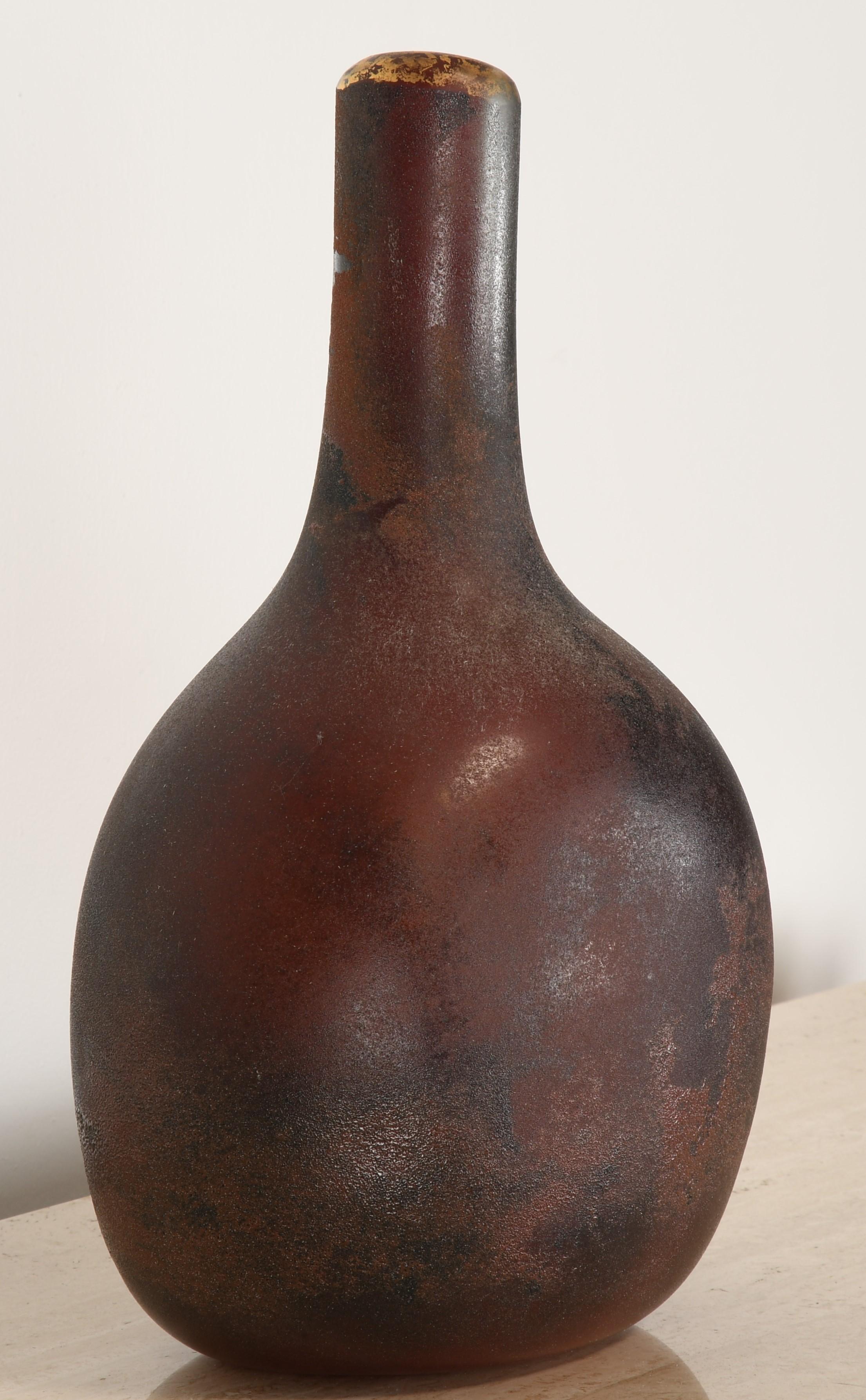 Contemporary Steve Tobin Art Glass Vase or Vessel, 2000s