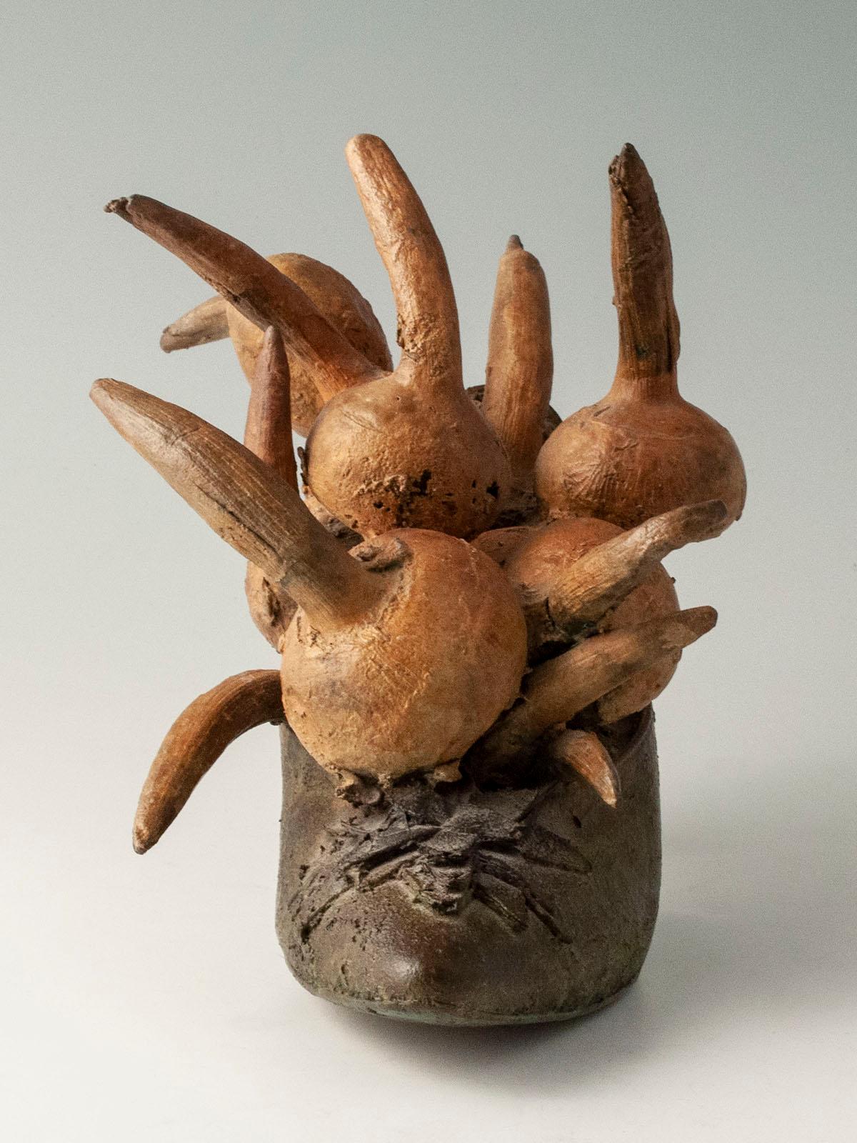 Steve Tobin Schuhskulptur aus Bronzeguss mit Zwiebeln und Zwiebeln, 1980er Jahre (Postmoderne) im Angebot