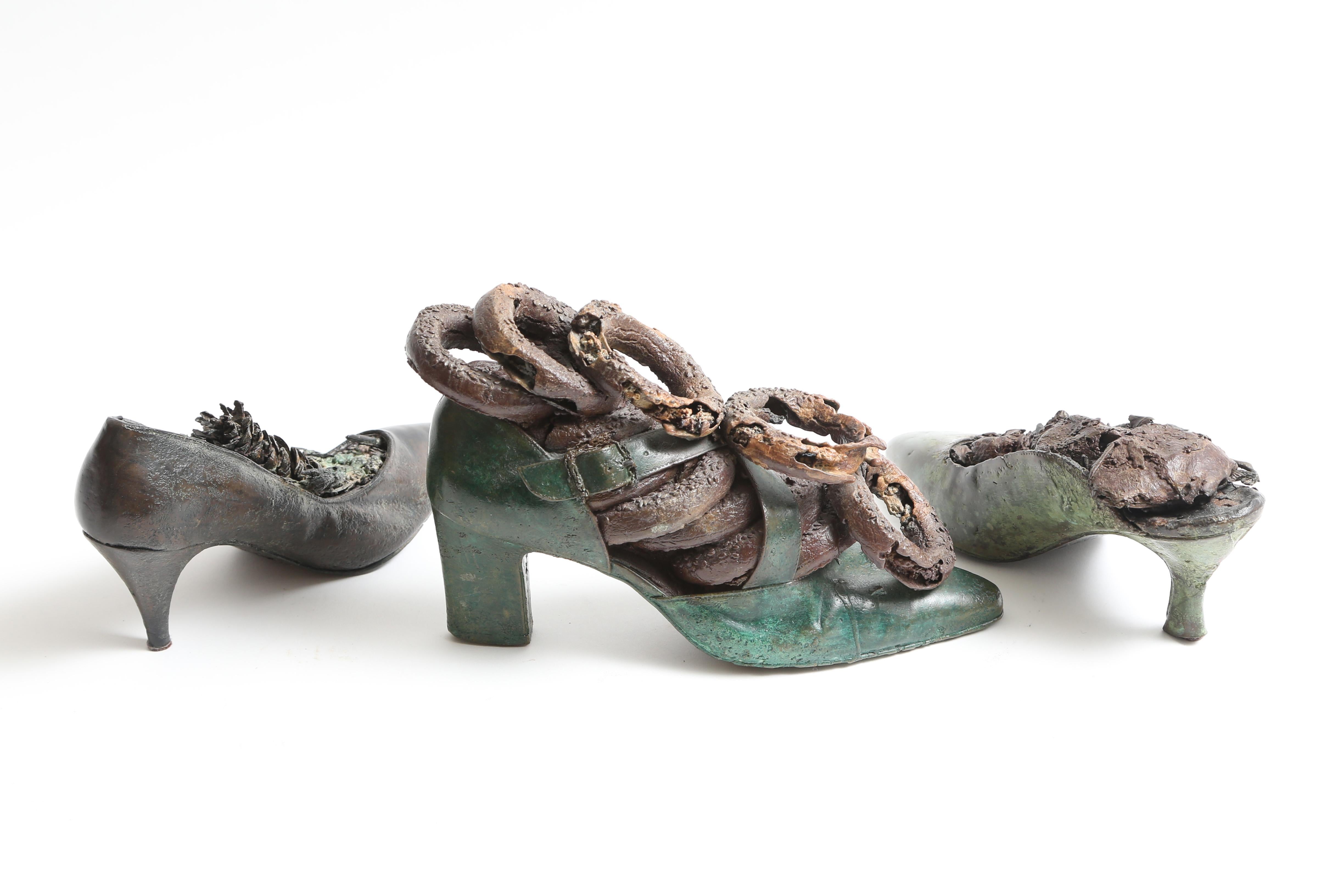 Steve Tobin Painted-Bronze Shoe Sculptures 4