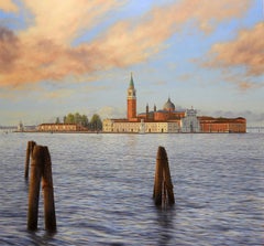 San Giorgio Maggiore, Original 76 x 81 Impressionist Oil Painting