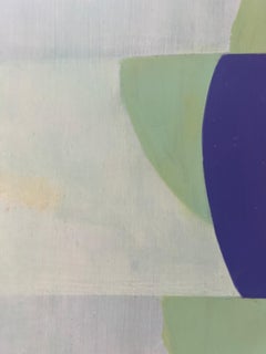 "Stations d'attention D11" 2025 huile sur Mylar 24 x 21 in.
