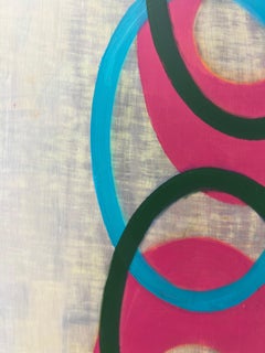 "Stations of Attention D12" 2025 oil on Mylar 24 x 21 in.