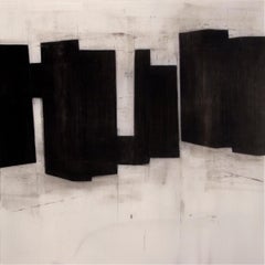 Steven Baris, Chunkchain A9, 2019, olio su mylar, 14 x 14 pollici