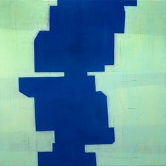 Peinture abstraite à l'huile sur toile « Dys:Equilibria E9 » de Steven Baris