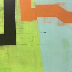 Steven Baris "Never The Same Space Twice D36" Oil on Mylar