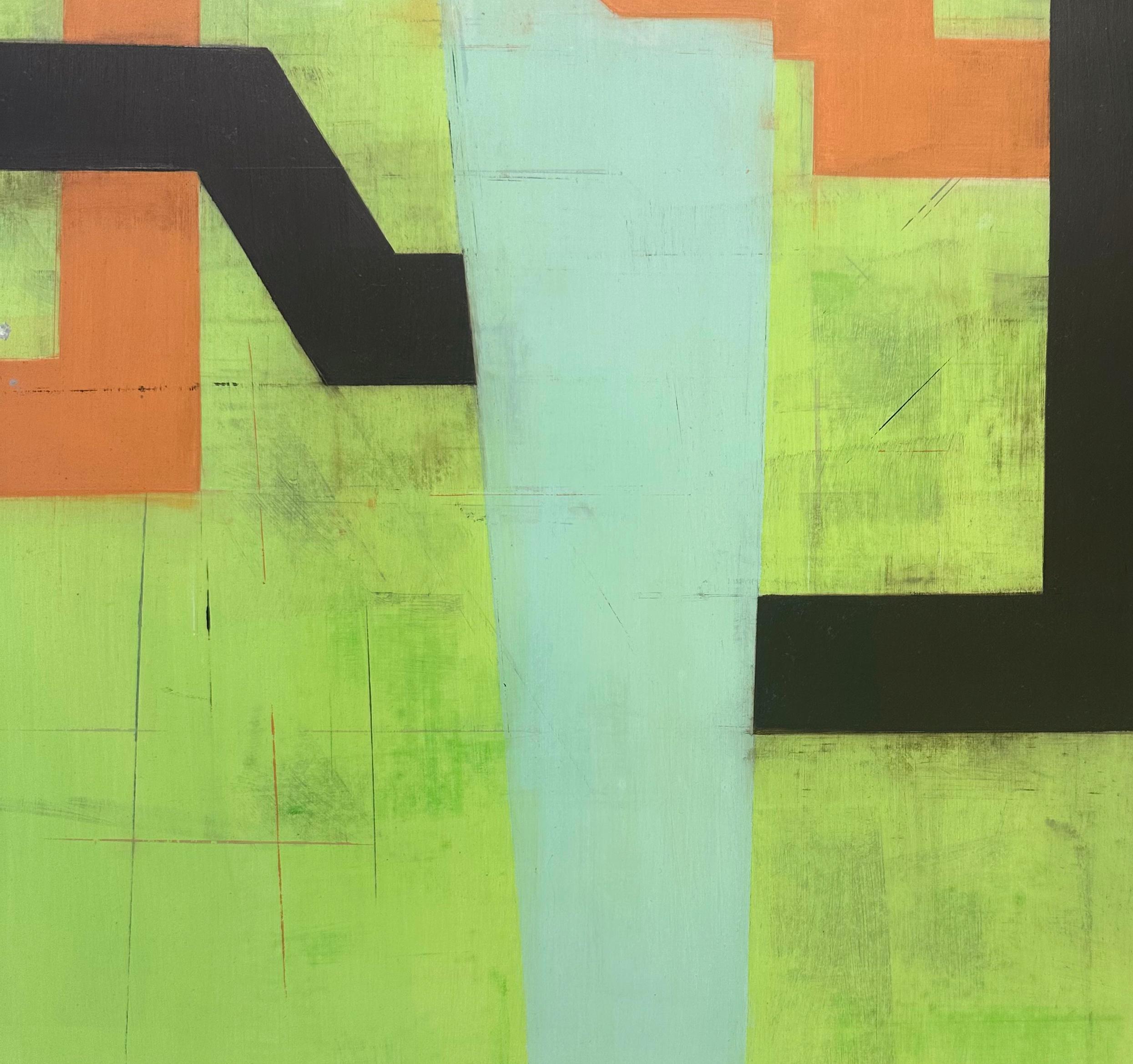 Steven Baris „Never The Same Space Twice D36“, Öl auf Mylar, Öl im Angebot 2