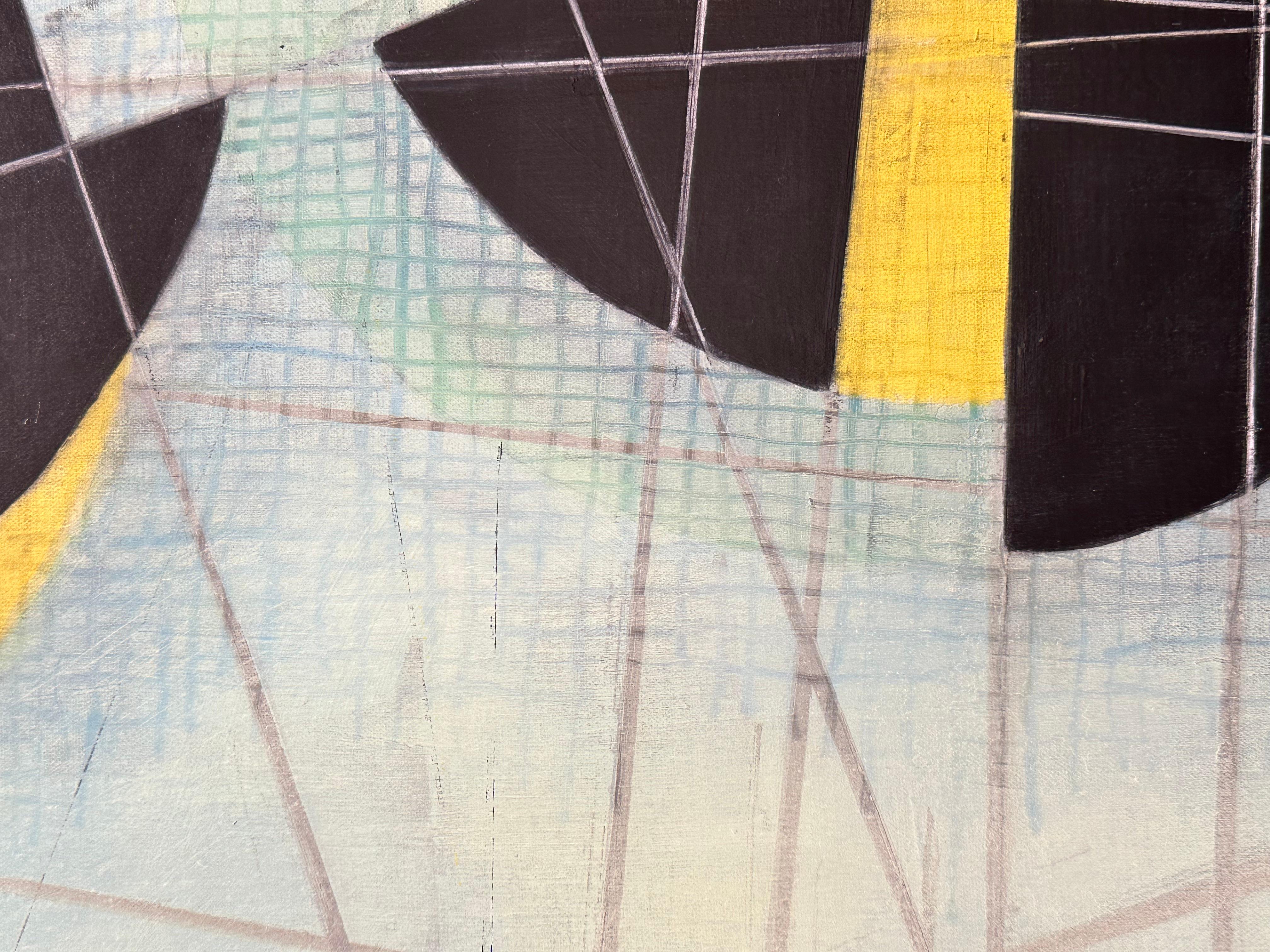 « Stations of Attention E8 », huile sur toile de Steven Baris en vente 1