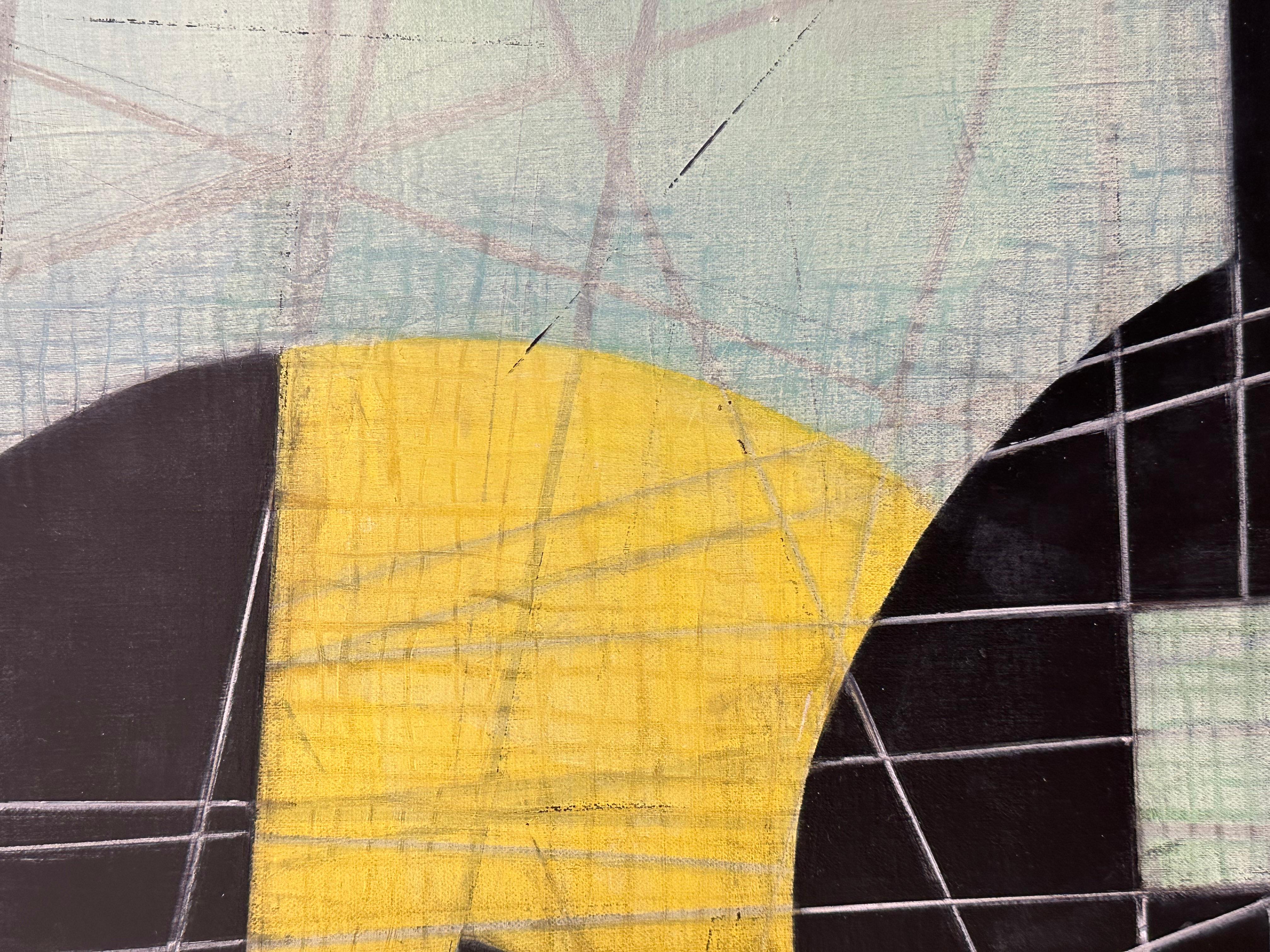 « Stations of Attention E8 », huile sur toile de Steven Baris en vente 2