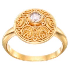 Steven Battelle 0.2 Carats Diamond 22K Gold Ring