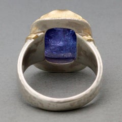 Steven Battelle 10.7 Carats Tanzanite 18K Gold/Sterling Ring