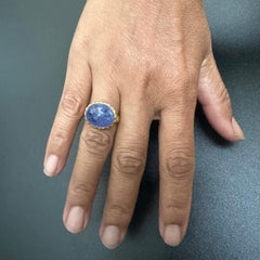 Steven Battelle 12.8 Carats Tanzanite 18K Gold Ring
