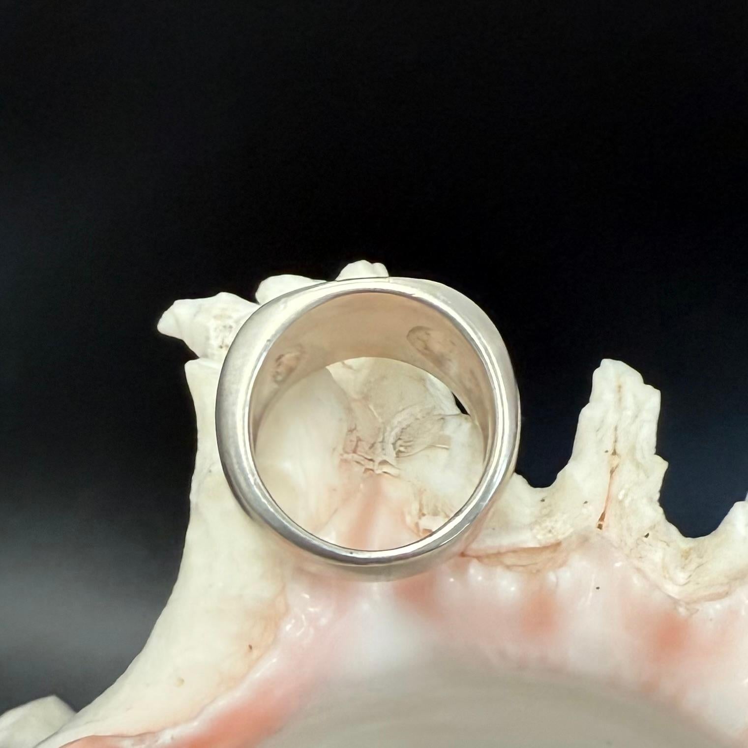 Steven Battelle Anello in argento sterling con intarsio a filo d'oro 18 carati in vendita 3