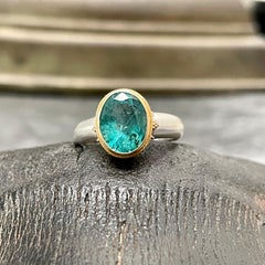 Steven Battelle, bague en or 18 carats avec émeraude de 2,8 carats