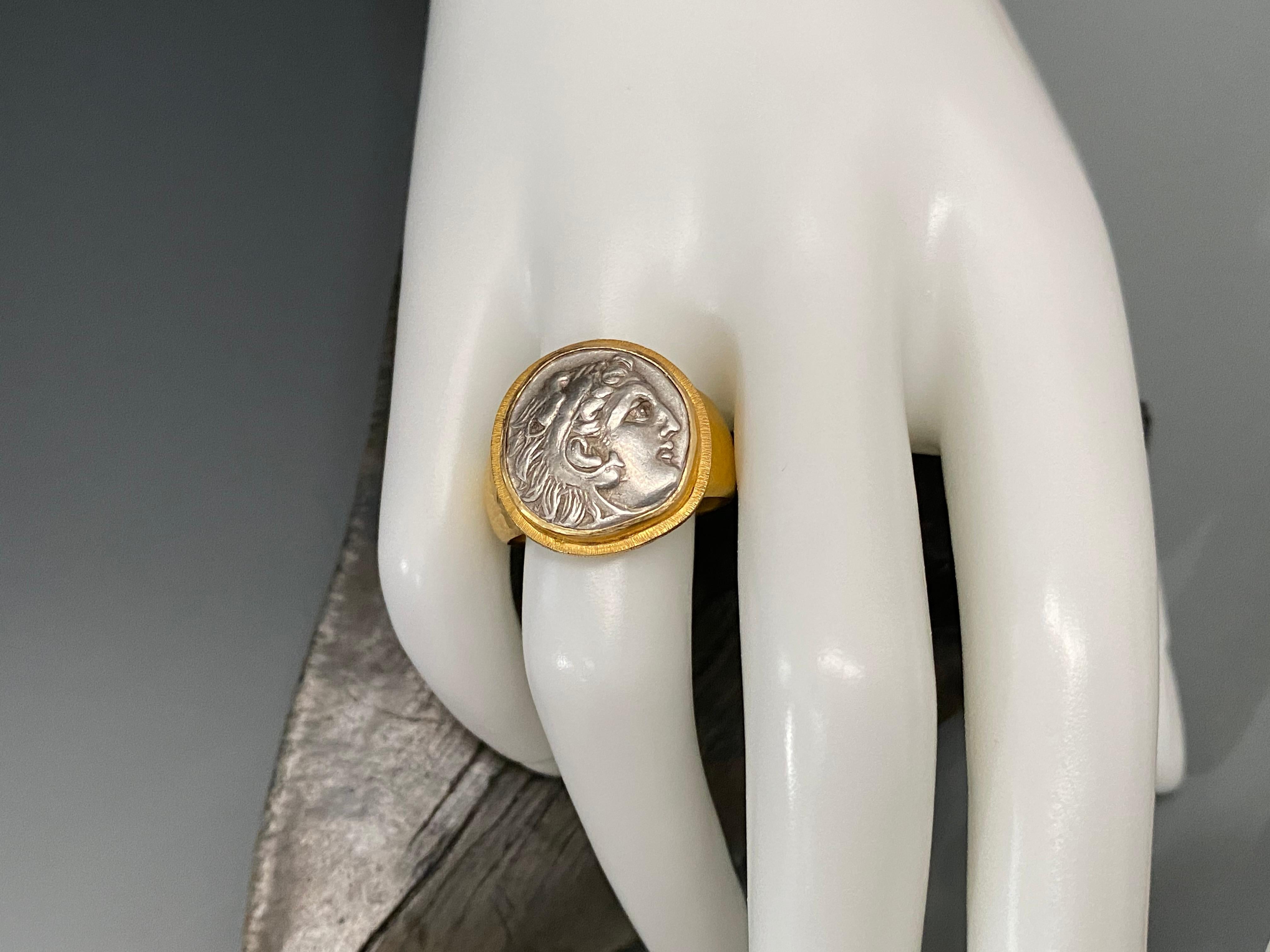 alexander the great coin ring