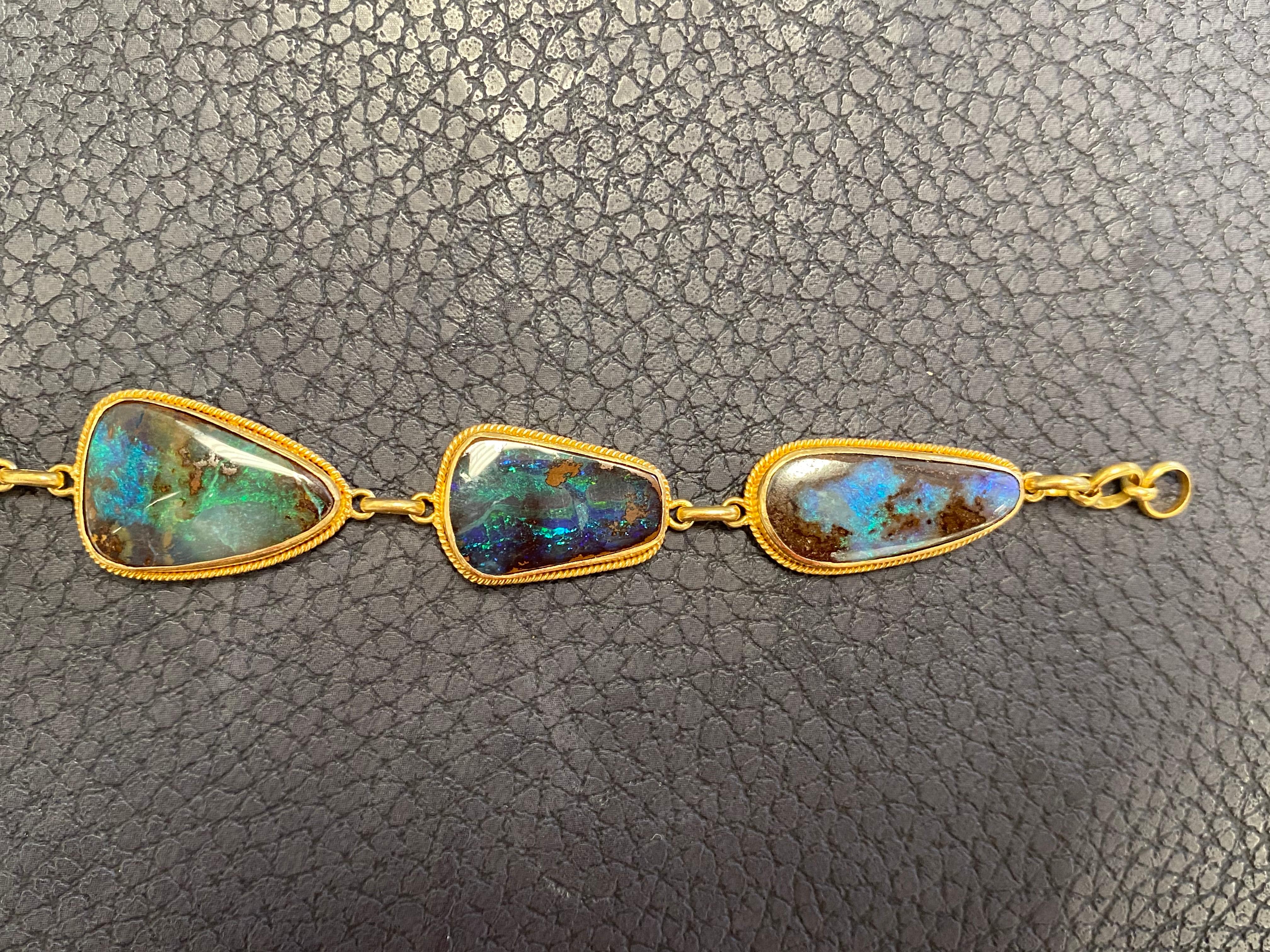 opal bracelet gold