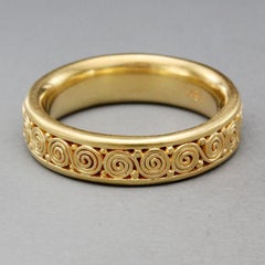 Steven Battelle Handmade Eternity 18K Gold Wedding Band