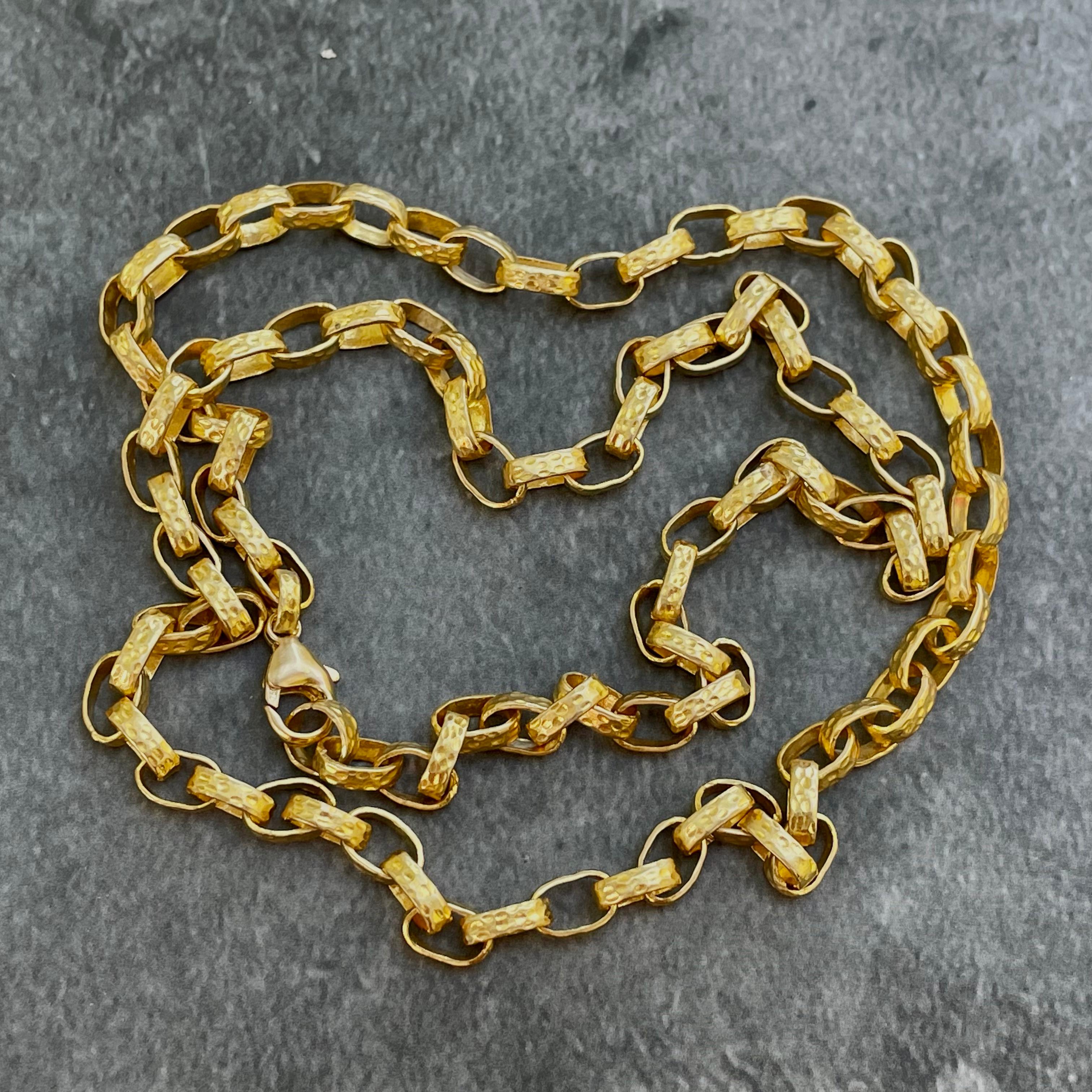 18k gold chain 22 inch