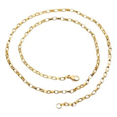 Steven Battelle Lightweight Handmade Hammered Organic 18K 20" Gold Chain (2 pcs)