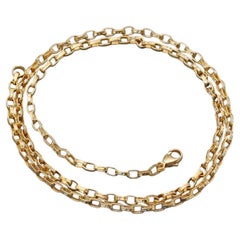 Steven Battelle Lightweight Handmade Hammered Organic 18K Gold Chain 20"