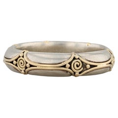 Steven Battelle Ornate Ring 18k Yellow 14k White Gold Size 9.75 Band Wedding