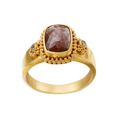 Steven Battelle 1.8 Carat Raw Diamond 22K Gold Ring