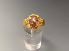 Steven Battelle 1.8 Carat Raw Diamond 22K Gold Ring