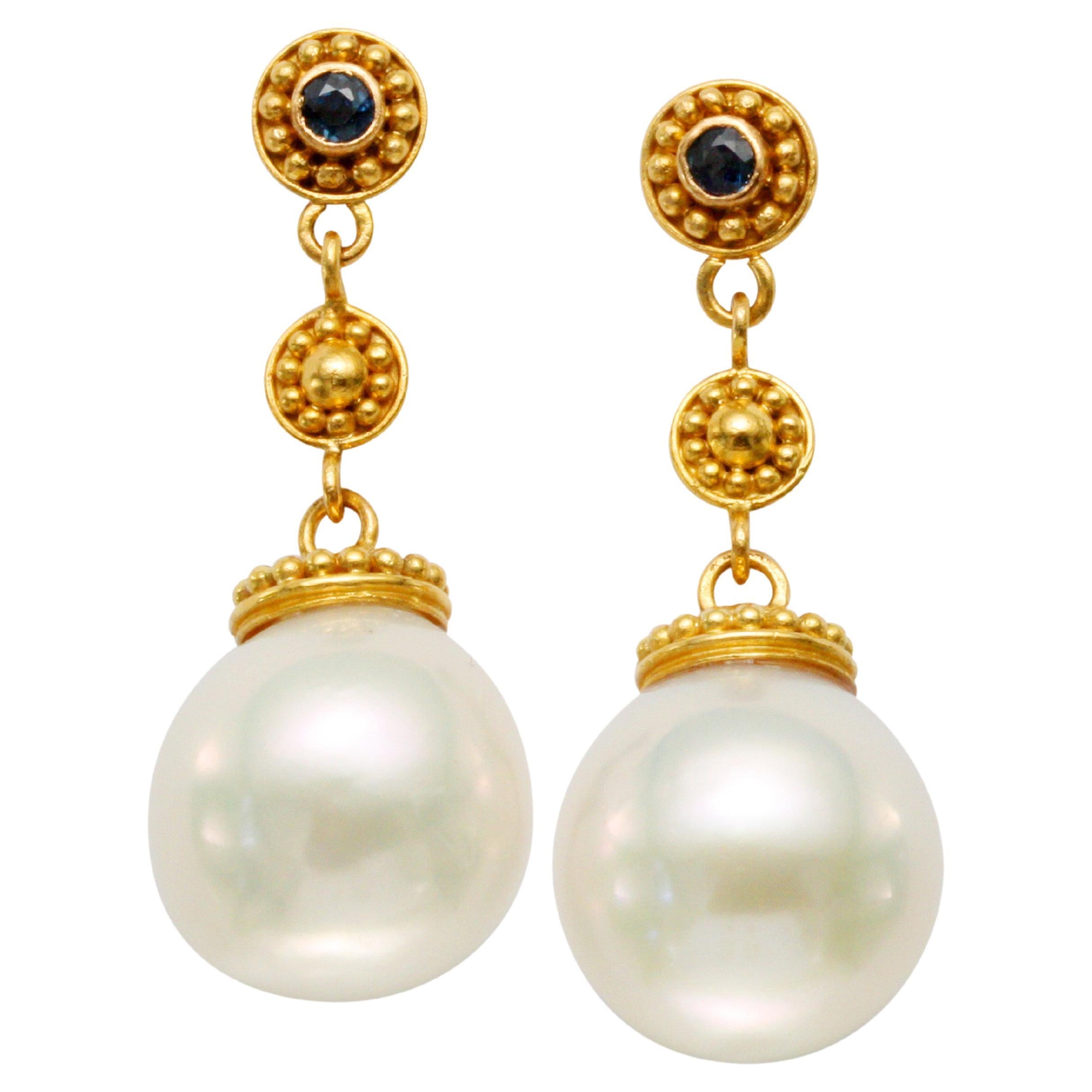 Pearl Post with 4mm Pad 14k Yellow Gold (Pair)
