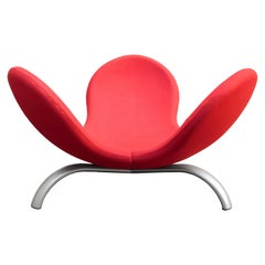 Steven Blaess Meditation Pod Red Lounge Chair for Edra, 2001