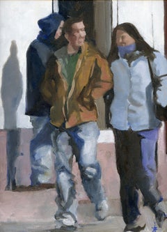 3 figures with shadow, Painting, Oil on Canvas
