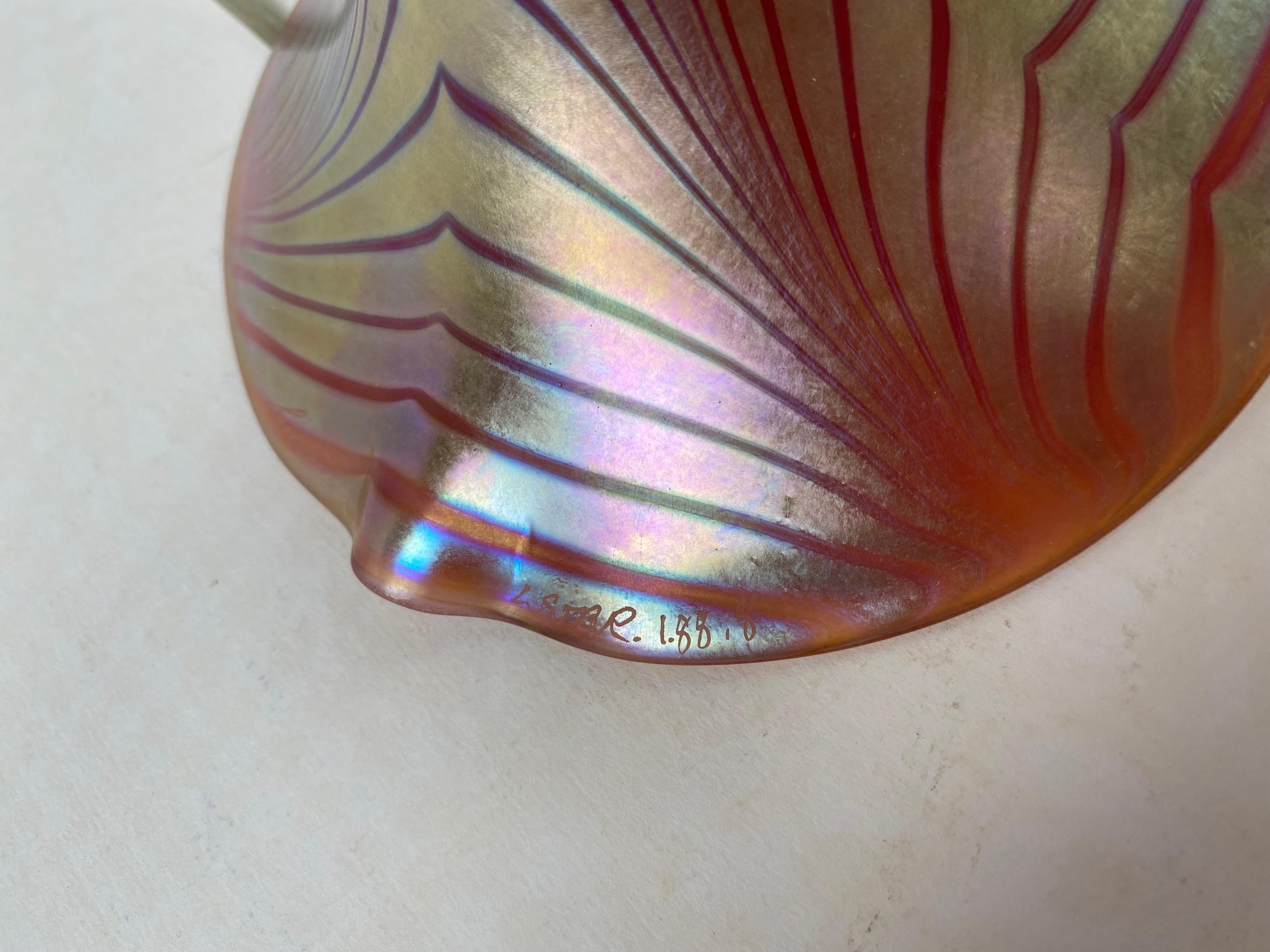 Steven Correia Blown Art Glass Table Lamp In Good Condition In Philadelphia, PA