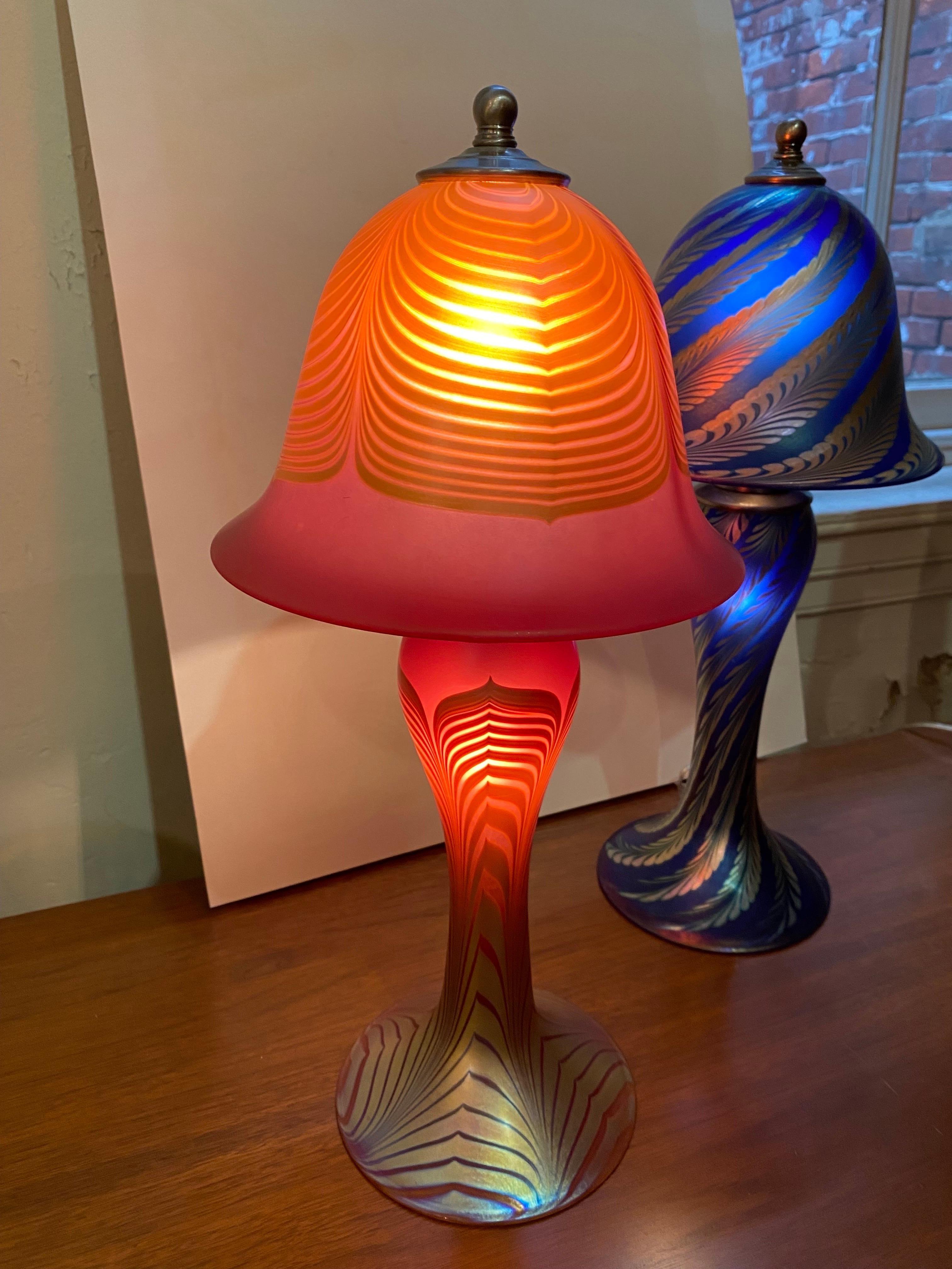 Steven Correia Blown Art Glass Table Lamp 2