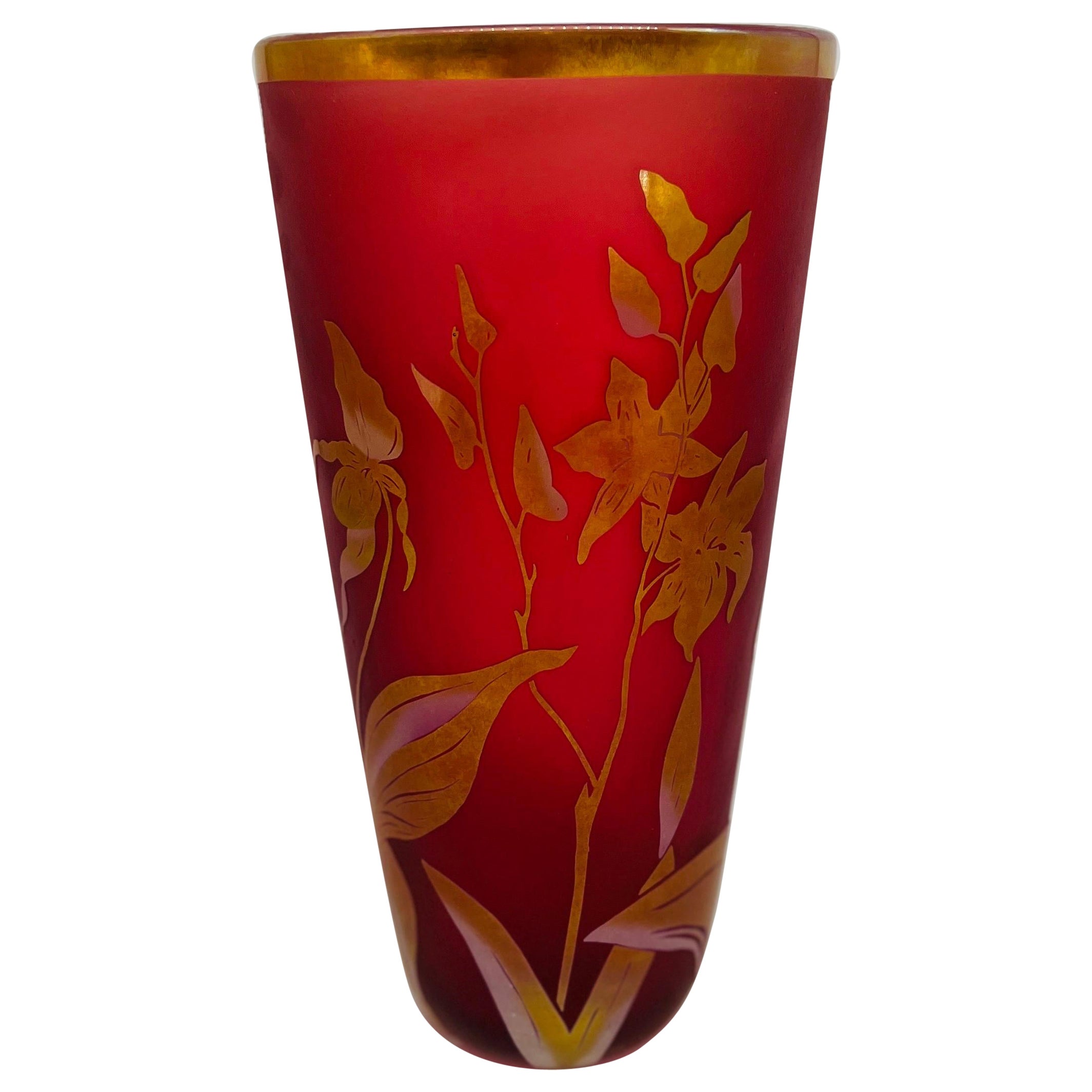 Steven Correia Limited Edition Studio Art Glass Vase Circa 2005 85 of 500