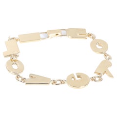 Steven Fox: I Love You Armband aus 18 Karat Gelbgold