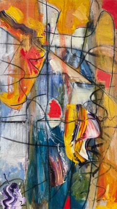 'As Above So Below' by Steven H. Rehfeld - Large Bright Textured Abstract