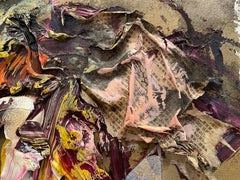 "Deity" - Colorful Textured Mixed Media Abstract in Muted and Earth Tones