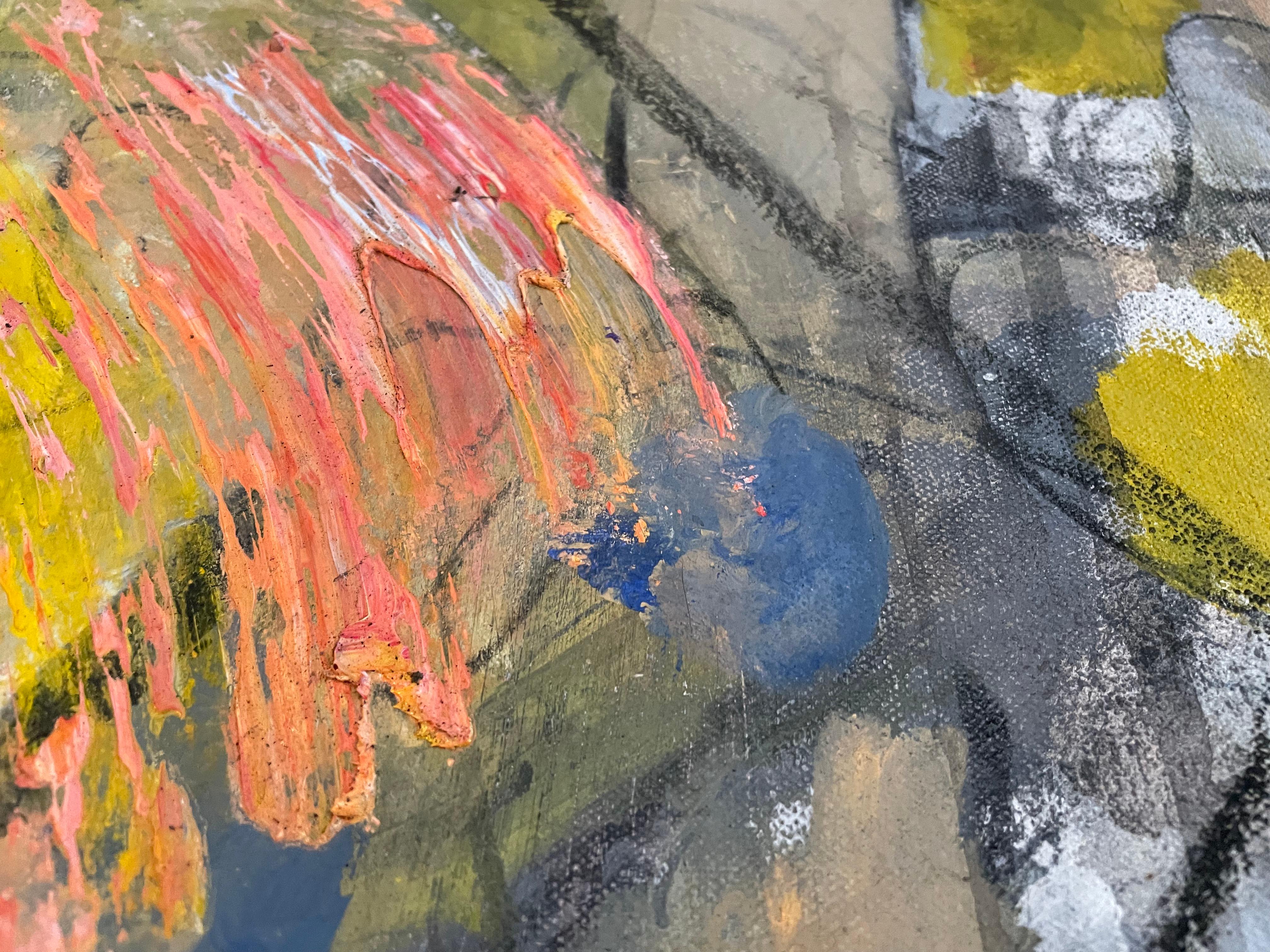 'Exuberance' di Steven H. Rehfeld - Arte astratta contemporanea in arancione vibrante in vendita 3