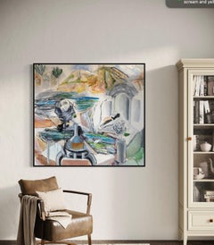 'Hidden Oasis' by Steven H. Rehfeld - Pastel and Earth Tone Still-Life Painting