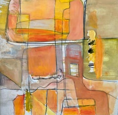 « Orange Colors » de Steven H. Rehfeld - Abstrait coloré orange vif et sourd