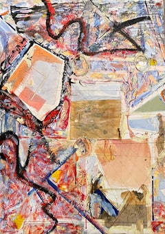 "Dispersos" Técnica Mixta Textura Colorido Abstracto Contemporáneo