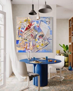 'Spectrum' by Steven H. Rehfeld - Colorful Large Mixed Media Abstract