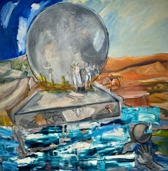 "Atlas" by Steven H. Rehfeld - Large Contemporary Abstract Figurative Landscape