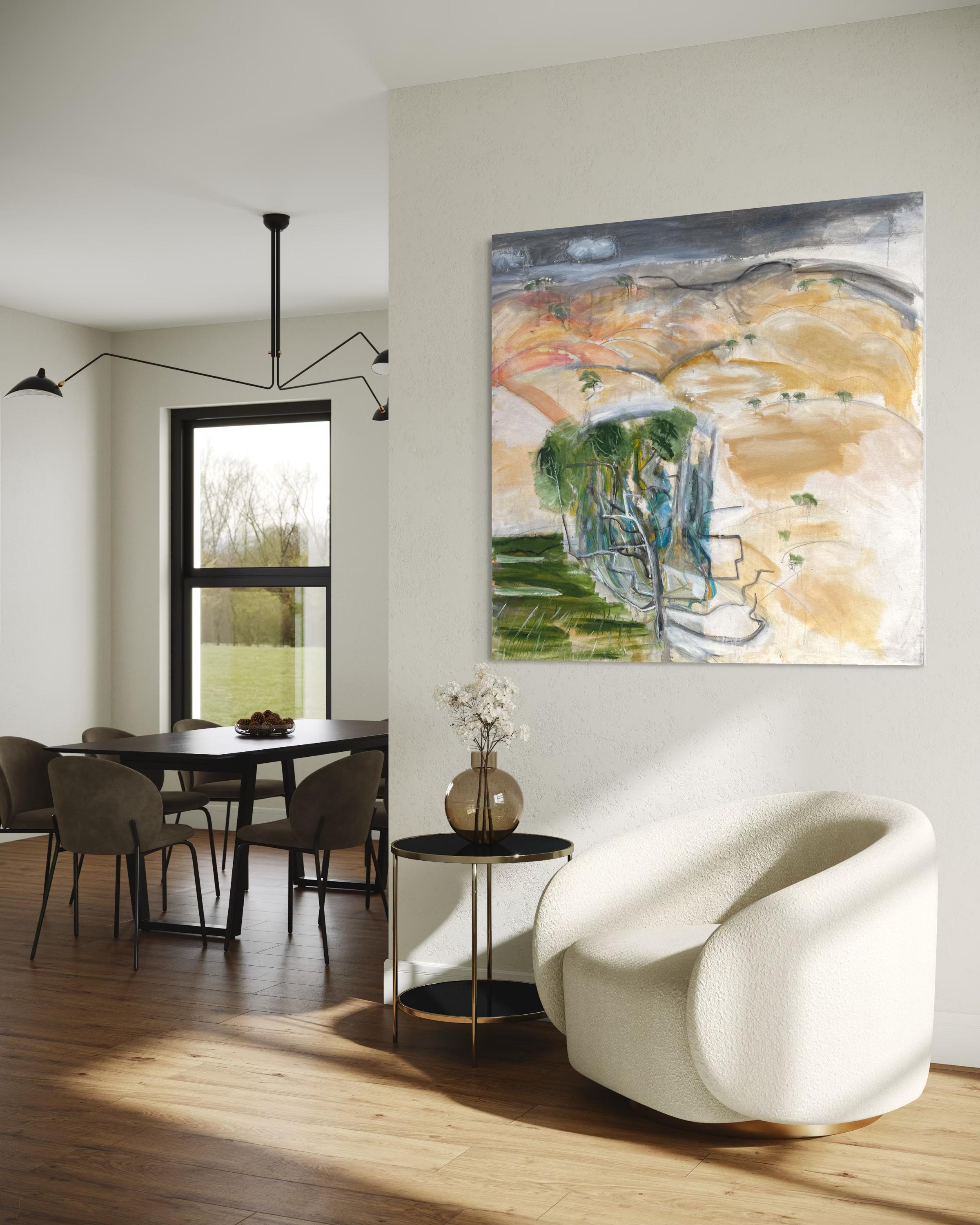 contemporary landscapes in mixed media
