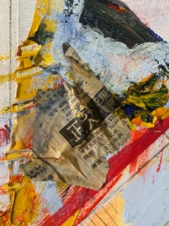 Untitled' Original Contemporary Abstract Mixed Media On Canvas by Steven