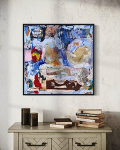 'Untitled' by Steven H. Rehfeld - Blue Series - Contemporary Mixed Media