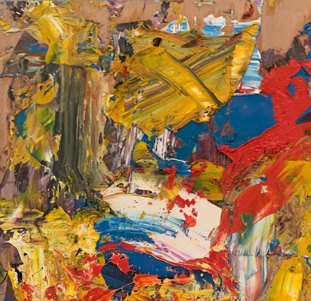'Untitled' by Steven H. Rehfeld - Small Red, Yellow, Blue, and White Abstract For Sale 5
